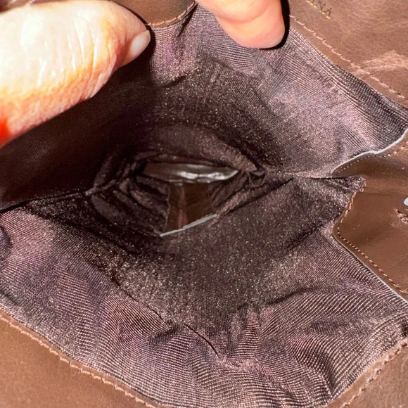 Arturo Chiang WomenTall Riding Boots Pull-On Brown Leather Distressed Side Zip 8 - Picture 7 of 12